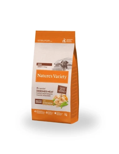 Comida para Perro Adulto Mini NATURES VARIETY No Grain de Pollo 1,5kg